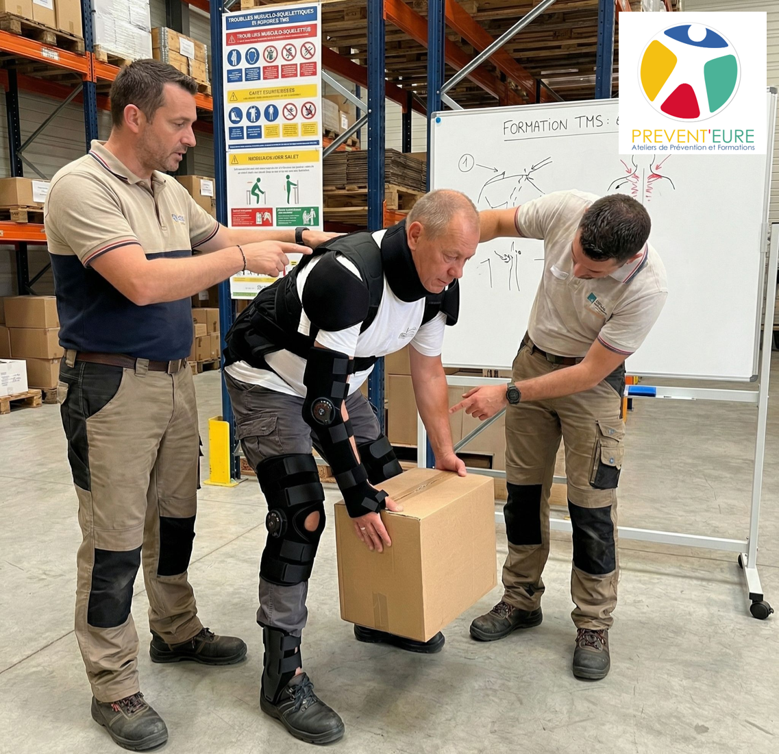 formation mal de dos avec un simulateur de pathologies dorsales, lombalgies, simuler le mal de dos