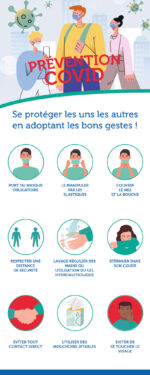 Kakémono GESTES BARRIERES Covid 19