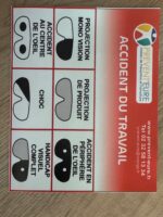 Lunettes SIMUL’OPTIC ® ACCIDENTS DU TRAVAIL AUX YEUX 6 paires – Image 3