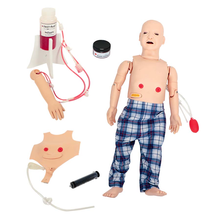 mannequin_pour_simuler_les_soins_pediatriques Simulateur de soins infirmiers PEDIATRIQUES – Image 1