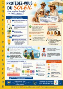 affiche de prevention solaire